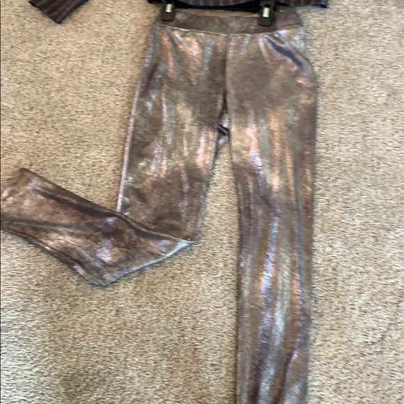 Metallic Two Piece Suit NWT - Picture 4 of 6